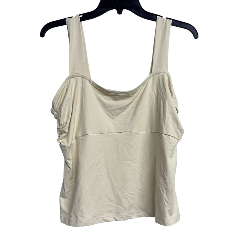 Women's Asos Design Yellow‎ Square Neck Sleeveless Top Old Money
